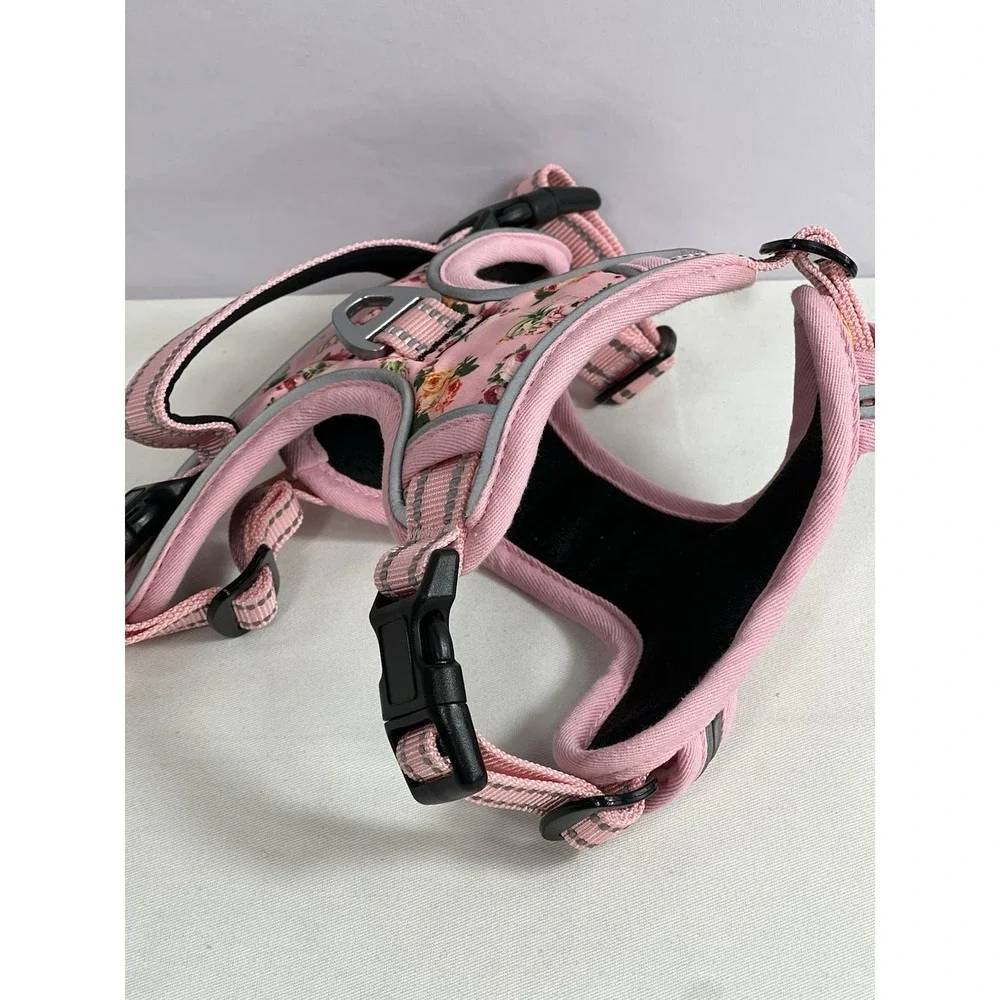 Timos No Pull Dog Harness Padded Vest, Size Small, Reflective, Pink